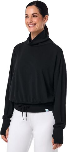Women's Long Sleeve Turtle Neck Pullover - UPF 50+ Sun Protection - Bay Harbor in Saudi Arabia