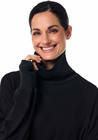 Women's Long Sleeve Turtle Neck Pullover - UPF 50+ Sun Protection - Bay Harbor in Saudi Arabia