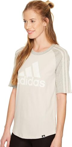 adidas Women's Athletics Baseball Logo Raglan Tee in Saudi Arabia