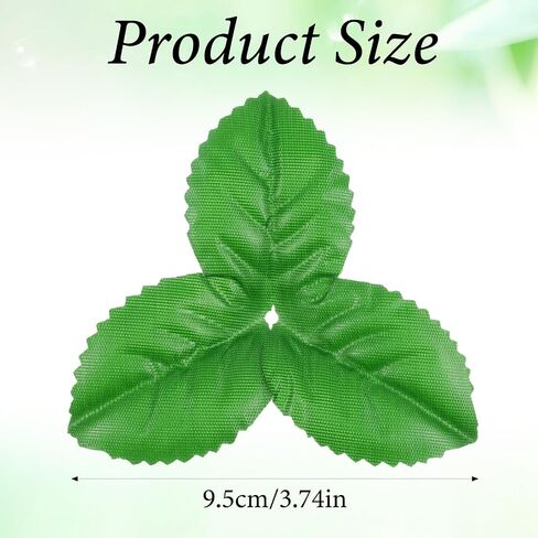 Yolev 200pcs Artificial Leaves 3.74 inch Flower Rose Leaf Fake Leaves for Crafts Wedding Decorations Supplies Rose Leave Fake Leafs in Saudi Arabia