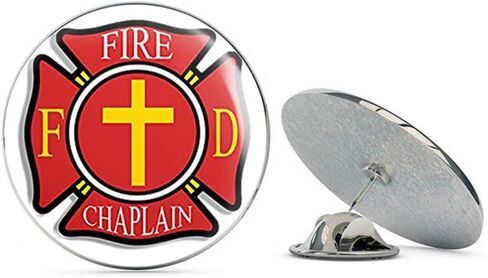 Fire Chaplain Maltese Shaped (Service fire Emergency Cross) Metal 0.75" Lapel Hat Pin Tie Tack Pinback in Saudi Arabia