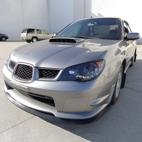 SPEC-D TUNING Black Projector Headlights w/LED Strip Compatible with 2006-2007 Subaru Impreza WRX, Left + Right Pair Headlamps Assembly in Saudi Arabia