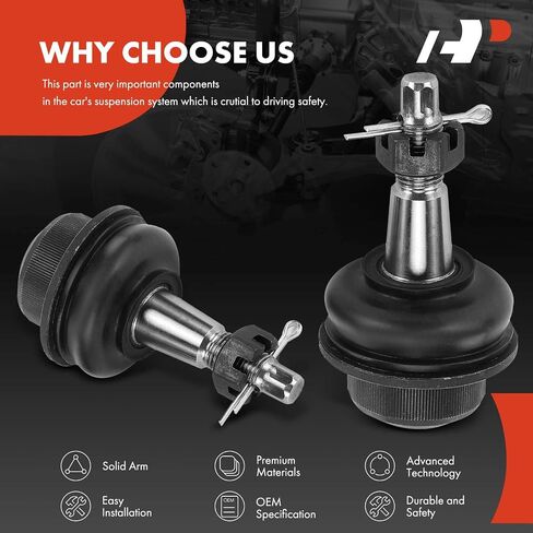 A-Premium 2 × وصلة كروية علوية أمامية، متوافقة مع Jeep JL Series Wrangler 2018-2021، JT Series Gladiator 2020-2021 in Saudi Arabia