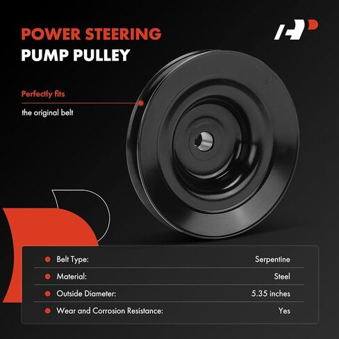 A-Premium Power Steering Pump Pulley Compatible with Toyota 4Runner 1988-1995, Pickup 1988-1995, T100 1993-1994, 3.0L in Saudi Arabia