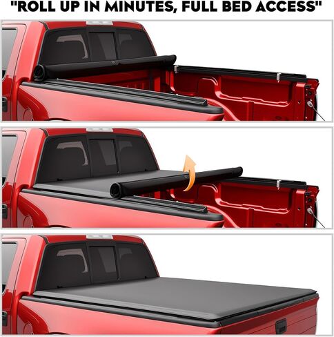 غطاء سرير ناعم قابل للطي للشاحنة يناسب سرير Chevy Silverado/GMC Sierra 2500HD 3500HD 2020-2025، سرير 6.9 قدم (82.2 بوصة) | تناسب فقط Fleetside/Styleside in Saudi Arabia