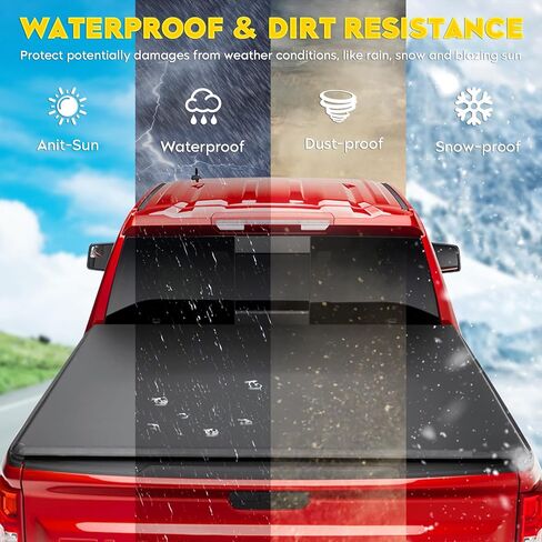 غطاء سرير ناعم قابل للطي للشاحنة يناسب سرير Chevy Silverado/GMC Sierra 2500HD 3500HD 2020-2025، سرير 6.9 قدم (82.2 بوصة) | تناسب فقط Fleetside/Styleside in Saudi Arabia