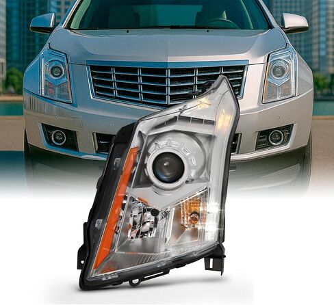 AKKON - For 2010-2016 Cadillac SRX Factory Style OE Replacement Halogen Type Headlight Lamp Driver and Passenger Side Pair in Saudi Arabia