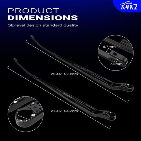 FL3Z-17527-A（RH+LH）Front Windshield Wiper Arm For 15-23 Ford F150 Expedition Super Duty， Lincoln Navigator Replace # FL3Z-17527-A FL3Z-17526-A (Pack of 2) in Saudi Arabia