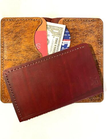 ,Made In The USA, Big Cowboy Wallets, Hand Crafted Full Grain Latigo Leather Western, Rodeo, Long Bifold Wallets, 7 Inches Long/4.25 inches wide/0.5 inches thick, Reddish Brown in Saudi Arabia