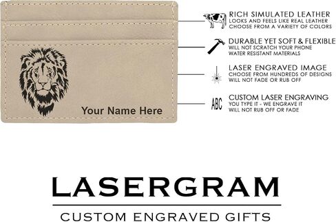 محفظة LaserGram MCW Money Clip، غواص سكوبا، نقش شخصي متضمن (بني داكن) in Saudi Arabia