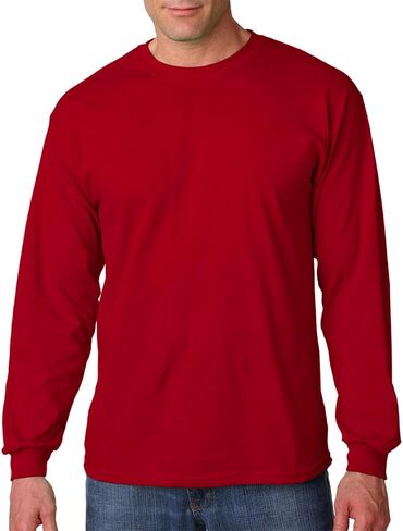 Gildan Men's Preshrunk Taped Neck Heavy Rib Knit T-Shirt in Saudi Arabia