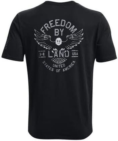 Under Armour 1370106 Men's UA Freedom By Land T-Shirt, Black, Small in Saudi Arabia