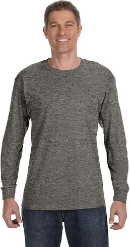 Gildan Men's Preshrunk Taped Neck Heavy Rib Knit T-Shirt in Saudi Arabia