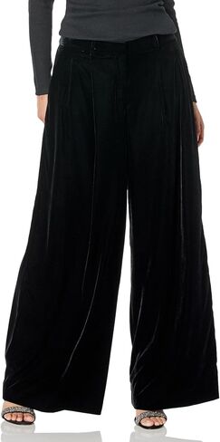 Theory Women's Velvet Low Rise Pleated Pant in Saudi Arabia