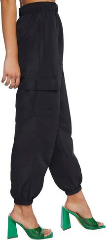 Forever 21 Women's High-Rise Cargo Joggers in Saudi Arabia