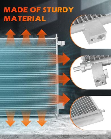 OCPTY A/C AC Condenser Compatible with 2013-2017 for Nissan for NV200 | 2015-2017 for Chevrolet for City Express, Replace 4291 Condensers Air Conditioning Condenser in Saudi Arabia