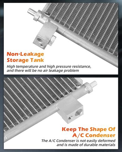 OCPTY A/C AC Condenser Compatible with 2013-2017 for Nissan for NV200 | 2015-2017 for Chevrolet for City Express, Replace 4291 Condensers Air Conditioning Condenser in Saudi Arabia