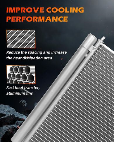 OCPTY A/C AC Condenser Compatible with 2013-2017 for Nissan for NV200 | 2015-2017 for Chevrolet for City Express, Replace 4291 Condensers Air Conditioning Condenser in Saudi Arabia