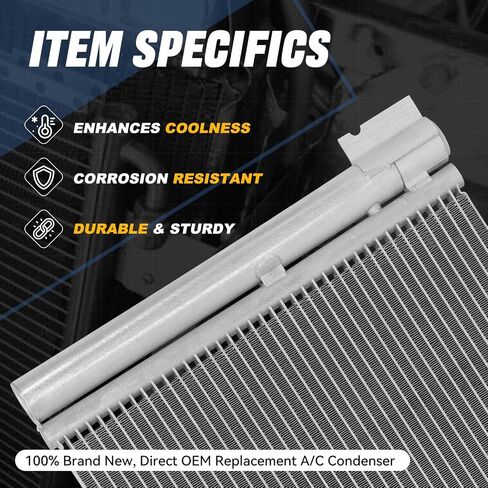 Auto Dynasty Air Conditioning A/C Condenser Compatible with 2015 2016 2017 2018 Ford Focus 2.0L, Aluminum AC Condenser Replacement DPI 4914, FO3030257 in Saudi Arabia