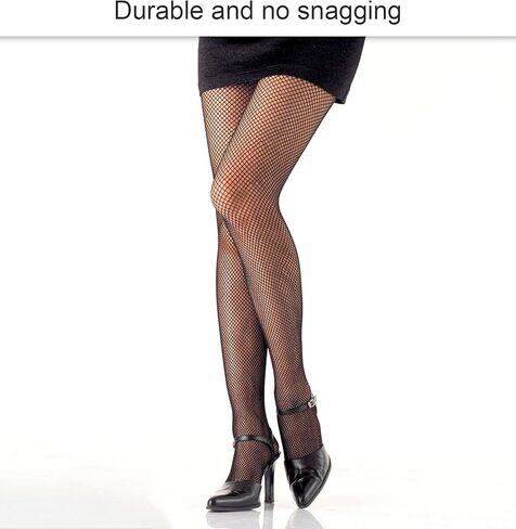 Thigh High Fishnets, 2 Pcs Fishnet Thigh High Stockings Elasticity Slimming and Leg-shaped for Women (Black) in Kuwait