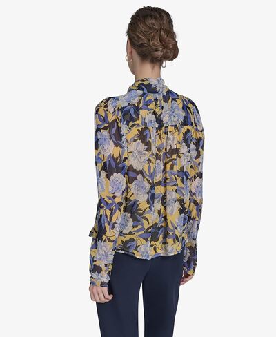 Tommy Hilfiger Women's Long Sleeve Tie Neck Pleated Blouse in Saudi Arabia
