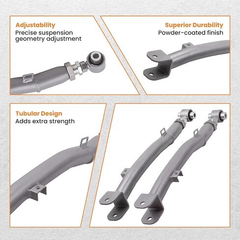 ذراع خلفي للوصلة الجانبية الخلفية من maxpeedingrods لسوبارو امبريزا 2002-2007/1993-2001 WRX/STi (GD/GG) ذراع تحكم خلفي قابل للتعديل in Saudi Arabia