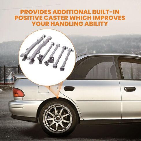 ذراع خلفي للوصلة الجانبية الخلفية من maxpeedingrods لسوبارو امبريزا 2002-2007/1993-2001 WRX/STi (GD/GG) ذراع تحكم خلفي قابل للتعديل in Saudi Arabia
