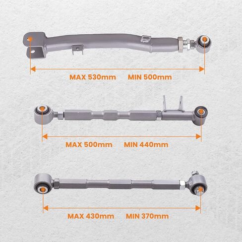 ذراع خلفي للوصلة الجانبية الخلفية من maxpeedingrods لسوبارو امبريزا 2002-2007/1993-2001 WRX/STi (GD/GG) ذراع تحكم خلفي قابل للتعديل in Saudi Arabia