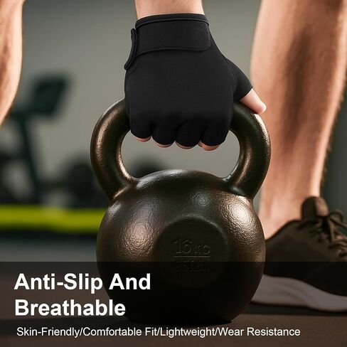 Fingerless Gloves - Non-Slip Finger Cycling Gloves for Men Women, Breathable Tactical & Biking Fingerless Glove for Fishing Biking Exercise Training Climbing in Saudi Arabia