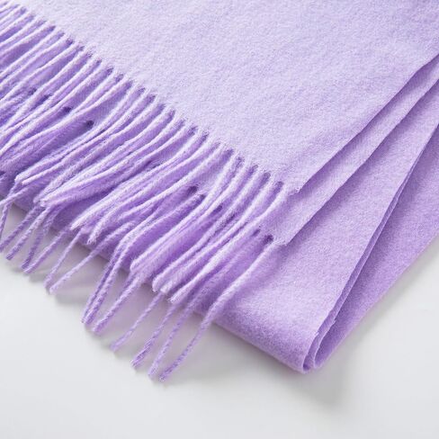 CALVIN & OLIVIA Ultra-Soft Winter Cashmere Feel Scarf Solid Color Warm Long Unisex Winter Scarves Perfect Holiday Gift for Women Men Beige in Saudi Arabia