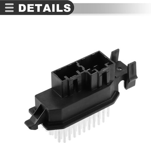 Motoforti HVAC Blower Motor Resistor, AC Blower Control, for Dodge Dart Aero 2013, Plastic, Black in Saudi Arabia