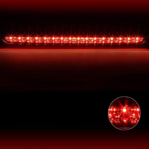 PM PERFORMOTOR LED 3rd Third Brake Light High Mount Stop Light Compatible with 07-14 Suburban Tahoe/Yukon XL,Black/Smoked in Saudi Arabia