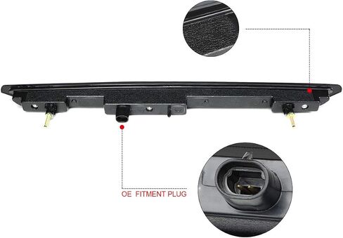 PM PERFORMOTOR LED 3rd Third Brake Light High Mount Stop Light Compatible with 07-14 Suburban Tahoe/Yukon XL,Black/Smoked in Saudi Arabia