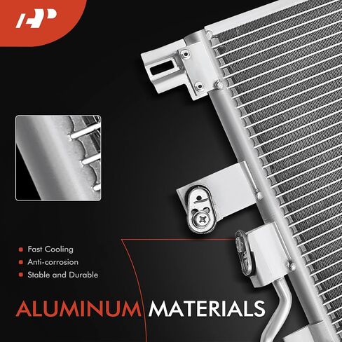 A-Premium Air Conditioning A/C Condenser Compatible with Chevrolet Equinox 2005 V6 3.4L, Replace# 15232871 in Saudi Arabia