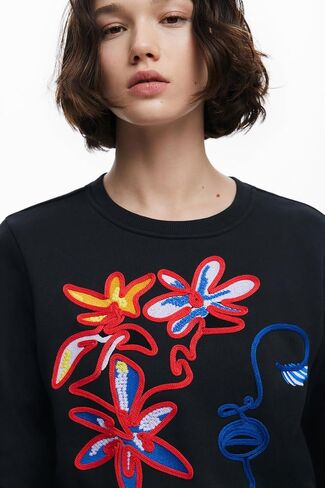 Desigual Women's Sweatshirt with Arty Print in Saudi Arabia