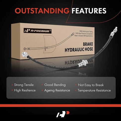 خرطوم هيدروليكي لفرامل الراكب الأمامي A-Premium متوافق مع موديلات Nissan - Maxima 2009 2010 2011 2012 2013 2014 3.5L - استبدال # 46210ZX70B in Saudi Arabia