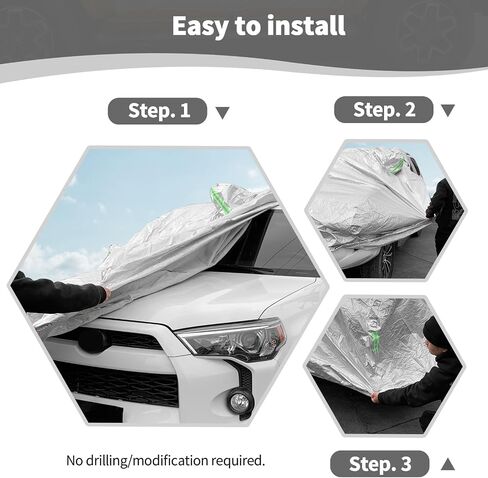 RT-TCZ for 4Runner Car Cover with Zipper Compatible with Toyota 4Runner 2010-2023 Exterior Protector Accessories in Saudi Arabia