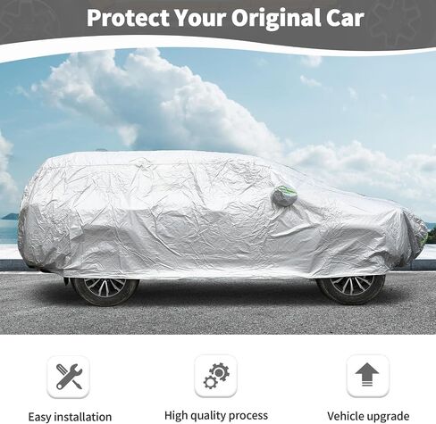RT-TCZ for 4Runner Car Cover with Zipper Compatible with Toyota 4Runner 2010-2023 Exterior Protector Accessories in Saudi Arabia