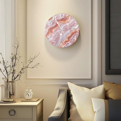 Unique Octopus Nautical World Map Silent Non Ticking Wall Clock 12 Inch, Battery Operated, Round Wood Wall Clocks, for Living Room Kitchen Bedroom Bathroom Office Decorative Coastal Gift in Saudi Arabia