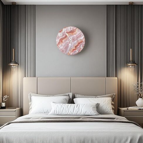 Unique Octopus Nautical World Map Silent Non Ticking Wall Clock 12 Inch, Battery Operated, Round Wood Wall Clocks, for Living Room Kitchen Bedroom Bathroom Office Decorative Coastal Gift in Saudi Arabia