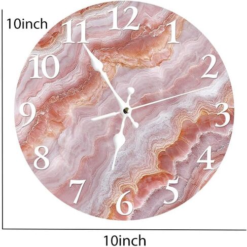 Unique Octopus Nautical World Map Silent Non Ticking Wall Clock 12 Inch, Battery Operated, Round Wood Wall Clocks, for Living Room Kitchen Bedroom Bathroom Office Decorative Coastal Gift in Saudi Arabia