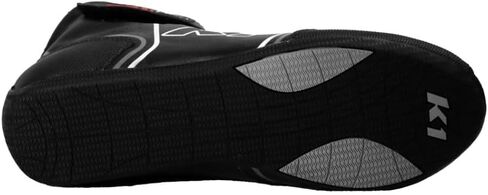 K1 GTX-1 Adult Soft Leather and Nomex® Auto Racing Shoes - SFI 3.3/5 - Black, Grey Size 11 in Saudi Arabia