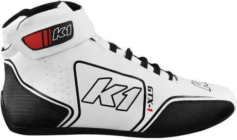 K1 GTX-1 Adult Soft Leather and Nomex® Auto Racing Shoes - SFI 3.3/5 - Black, Grey Size 11 in Saudi Arabia
