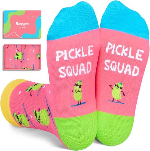 HAPPYPOP Funny Ice Cream Gifts Socks for Girls - Silly Crazy Novelty Cute Socks for Kids, Valentines Day Gifts for Kids 7-9 Years Old in Kuwait