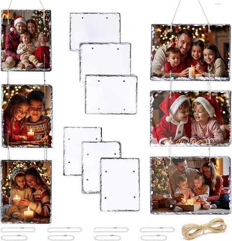 Sublimation Slate Blanks Rock Plaque Photo for 8X10 Inch 6 PCS Wall and Table Decoration in Kuwait