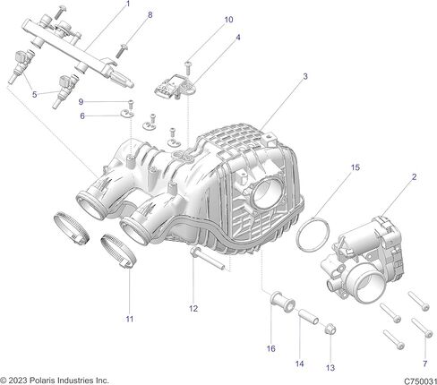 Polaris Ranger Fuel Injector, Genuine OEM Part 2521387, Qty 1 in Saudi Arabia