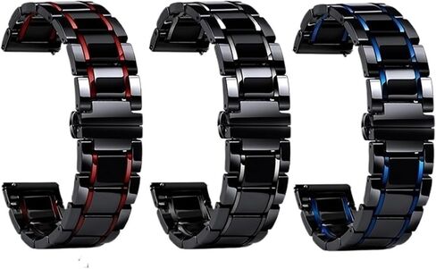 Ceramic Watch Band 20mm 22mm Women Men Replacement Band Universal Watch Band Watch Bracelet Suitable For Traditional Or Smart Watch in Saudi Arabia