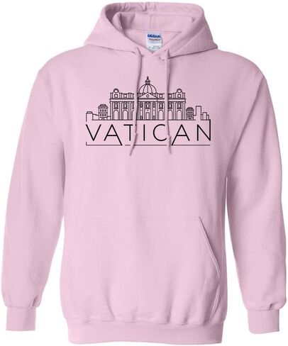 TeesAndTankYou Skyline Vatican Hoodie Sweatshirt Unisex in Saudi Arabia
