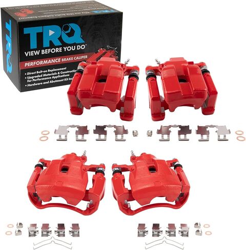 TRQ New Rear Disc Brake Caliper with Bracket & Hardware Pair for Scion xB in Saudi Arabia