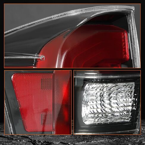 زوج من مصابيح خلفية سوداء من Mayello مع مصابيح مناسبة لشاحنات Toyota Tacoma 2016-2023، استبدال التوصيل والتشغيل in Kuwait